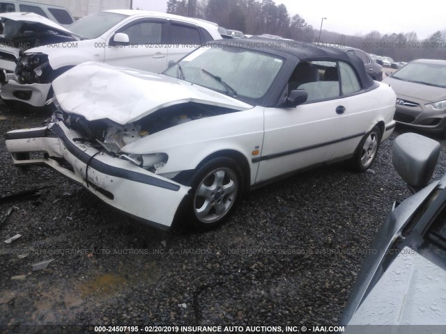 YS3DF78N3X7002263 - 1999 SAAB 9-3 SE WHITE photo 2