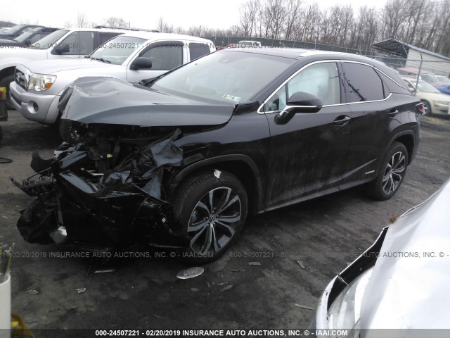 2T2BGMCA2KC030783 - 2019 LEXUS RX 450H/BASE/F SPORT BLACK photo 2