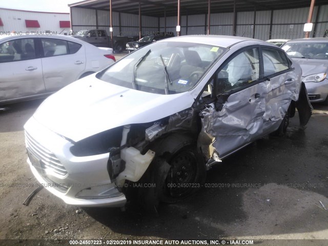 3FADP4AJ3EM234784 - 2014 FORD FIESTA S SILVER photo 2