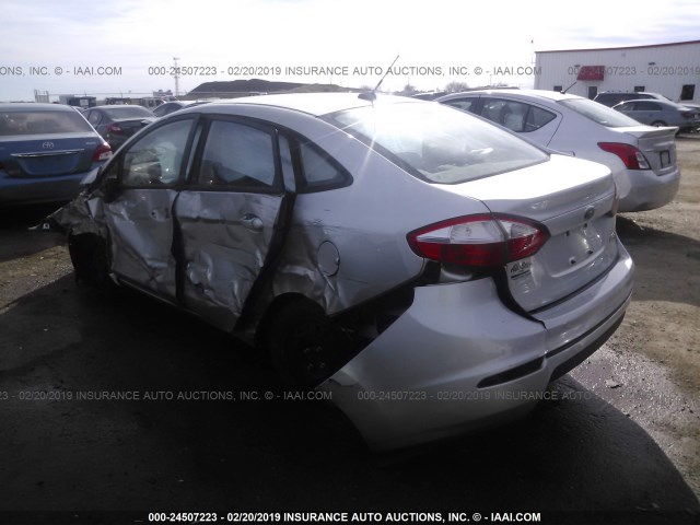 3FADP4AJ3EM234784 - 2014 FORD FIESTA S SILVER photo 3