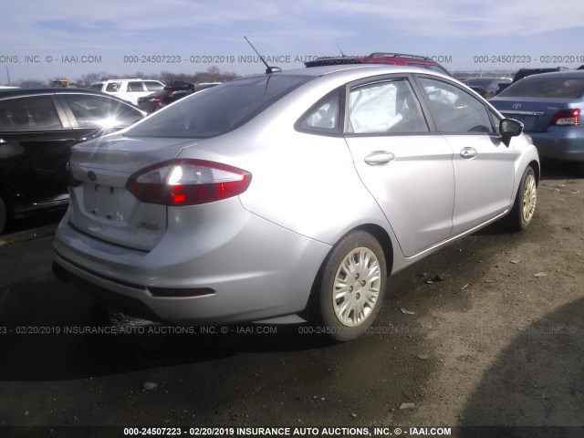 3FADP4AJ3EM234784 - 2014 FORD FIESTA S SILVER photo 4