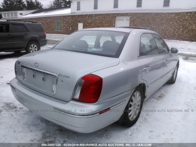 KMHFU45E55A421235 - 2005 HYUNDAI XG 350 SILVER photo 4