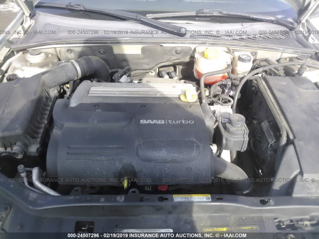 YS3FD49Y771141742 - 2007 SAAB 9-3 2.0T SILVER photo 10