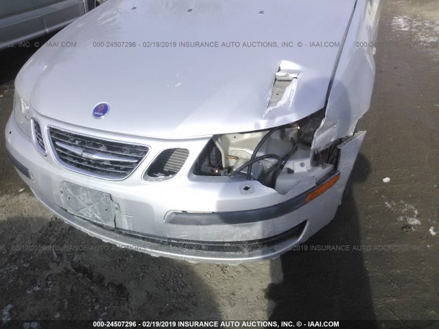 YS3FD49Y771141742 - 2007 SAAB 9-3 2.0T SILVER photo 6