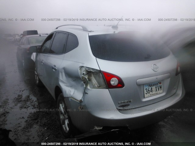 JN8AS5MT5AW504613 - 2010 NISSAN ROGUE S/SL/KROM SILVER photo 3