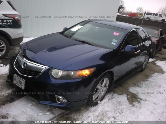 JH4CU2F60CC023174 - 2012 ACURA TSX TECH BLUE photo 2