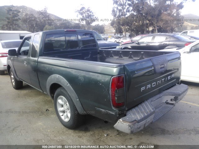 1N6DD26S51C315397 - 2001 NISSAN FRONTIER KING CAB XE GREEN photo 3