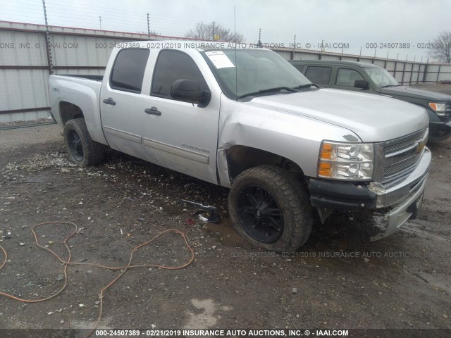 3GCPKSE79DG253443 - 2013 CHEVROLET SILVERADO K1500 LT SILVER photo 1