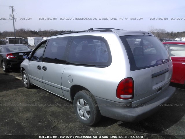 2C4GJ24G1YR848534 - 2000 CHRYSLER GRAND VOYAGER  SILVER photo 3