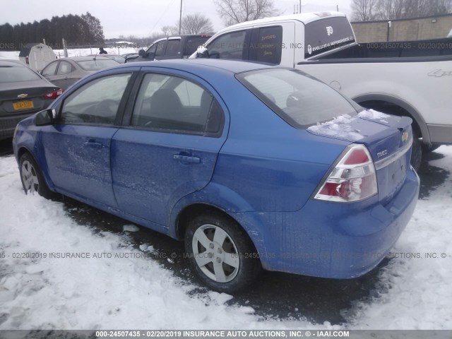 KL1TD5DE5AB134939 - 2010 CHEVROLET AVEO LS/LT BLUE photo 3