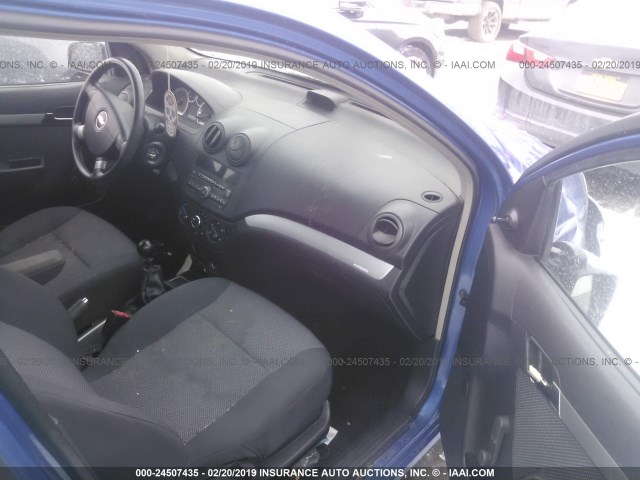 KL1TD5DE5AB134939 - 2010 CHEVROLET AVEO LS/LT BLUE photo 5
