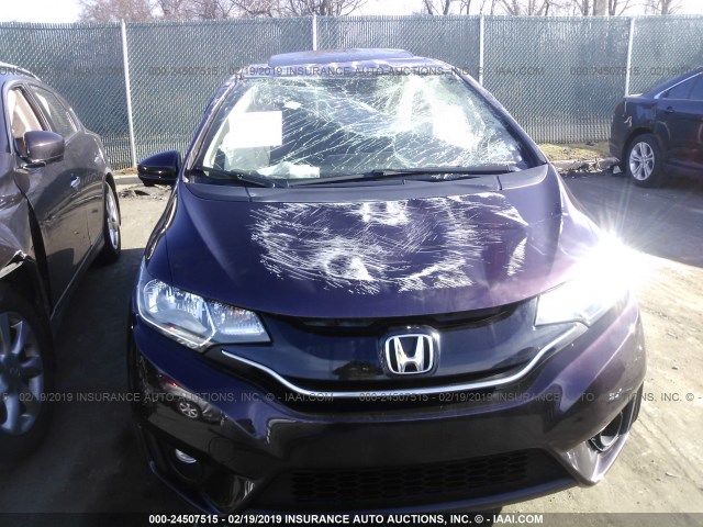 JHMGK5H78GX043041 - 2016 HONDA FIT EX/EXL PURPLE photo 6