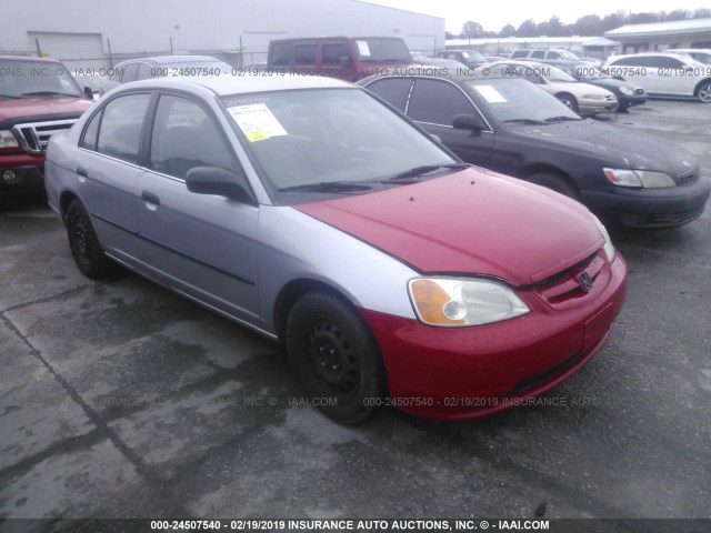 2HGES16231H572242 - 2001 HONDA CIVIC DX SILVER photo 1