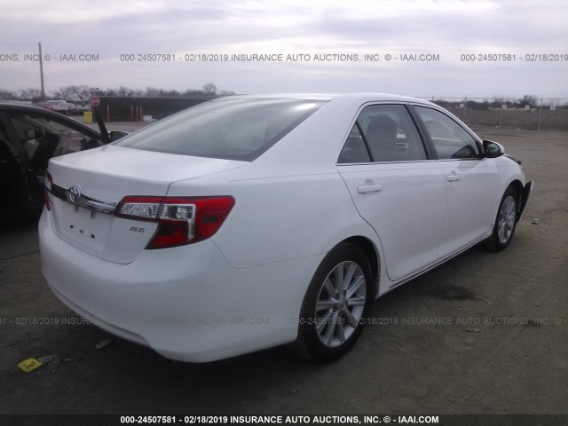 4T4BF1FK5ER375390 - 2014 TOYOTA CAMRY L/SE/LE/XLE 白色 照片 4