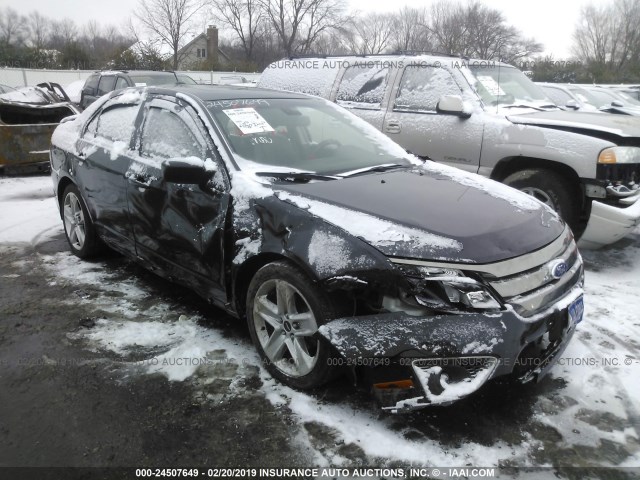 3FAHP0KC7BR284631 - 2011 FORD FUSION SPORT BLACK photo 1