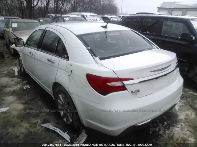 1C3CCBCG2EN112161 - 2014 CHRYSLER 200 LIMITED WHITE photo 3