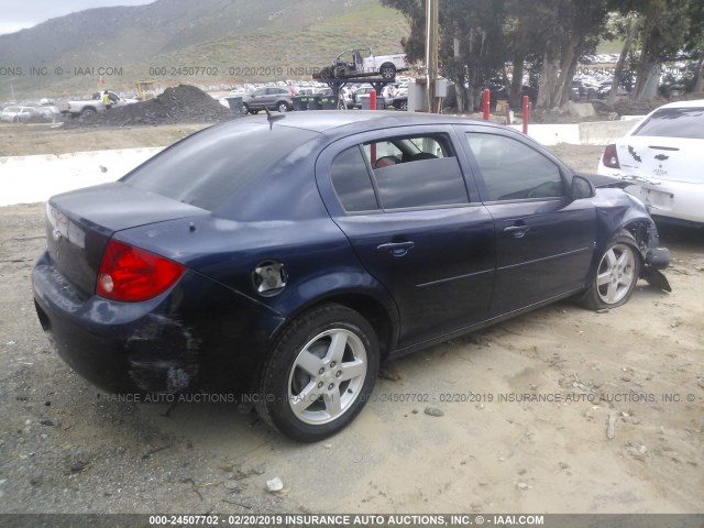 1G1AT58H897201466 - 2009 CHEVROLET COBALT LT BLUE photo 4