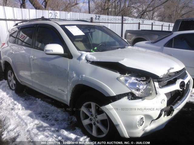 JTMBK31V095074386 - 2009 TOYOTA RAV4 LIMITED WHITE photo 1