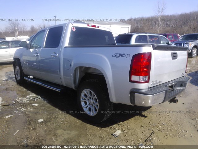 3GTP2UEAXDG207143 - 2013 GMC SIERRA K1500 SL SILVER photo 3