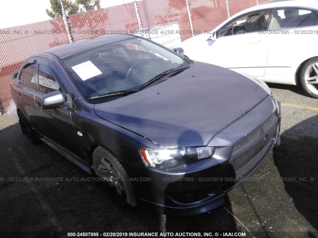 JA32U8FW6BU025308 - 2011 MITSUBISHI LANCER GTS GRAY photo 1