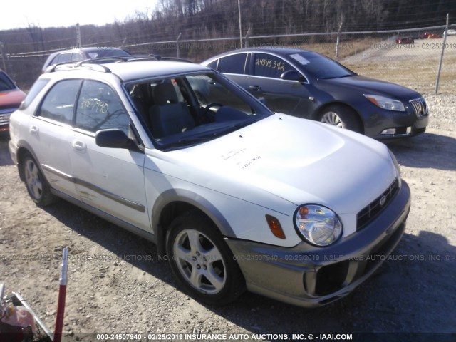 JF1GG68542H815812 - 2002 SUBARU IMPREZA OUTBACK SPORT WHITE photo 1