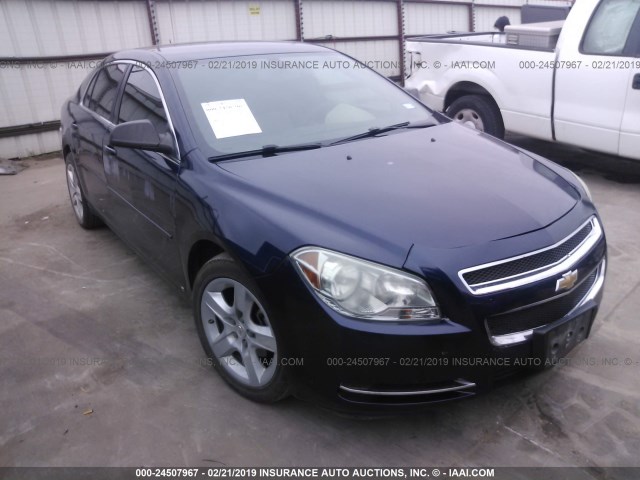 1G1ZG57BX9F209112 - 2009 CHEVROLET MALIBU LS BLUE photo 1