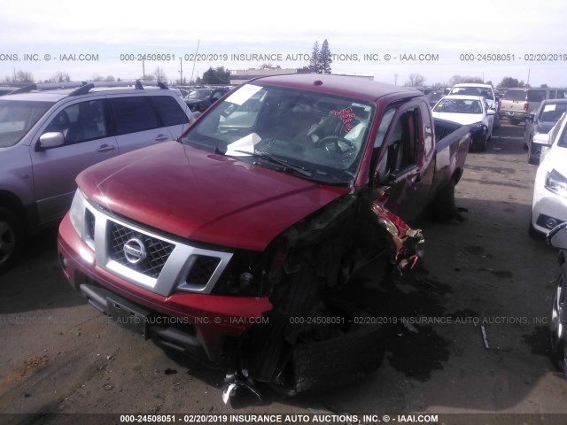 1N6AD0CU4GN749613 - 2016 NISSAN FRONTIER SV/PRO-4X RED photo 2