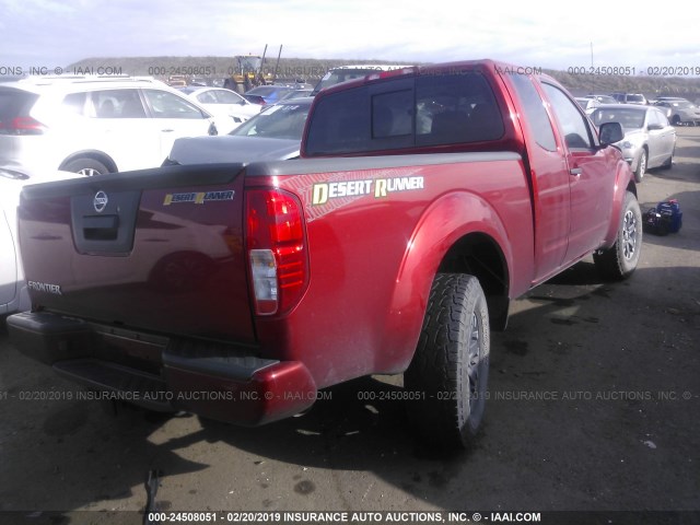 1N6AD0CU4GN749613 - 2016 NISSAN FRONTIER SV/PRO-4X RED photo 4