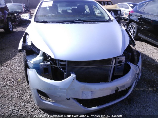 5NPDH4AE1DH366327 - 2013 HYUNDAI ELANTRA GLS/LIMITED SILVER photo 6