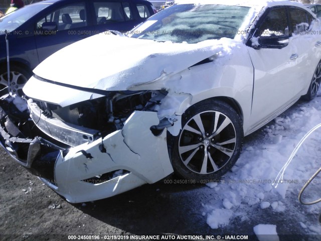 1N4AA6AP7JC364275 - 2018 NISSAN MAXIMA 3.5S/SV/SL/SR/PLAT WHITE photo 6