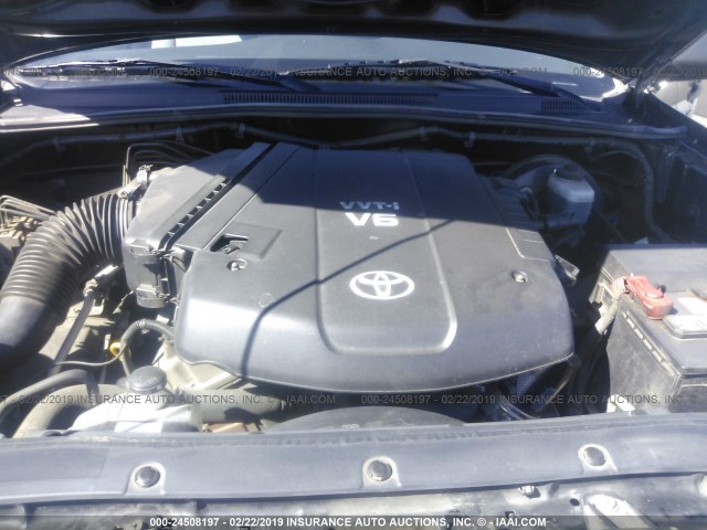 5TELU42N87Z369006 - 2007 TOYOTA TACOMA DOUBLE CAB 黑色 照片 10