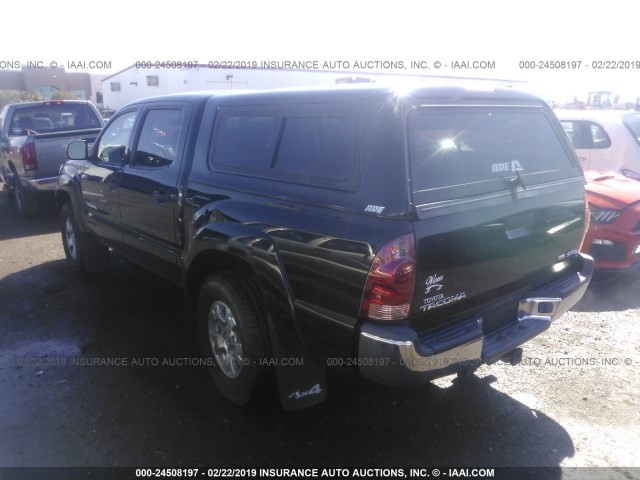 5TELU42N87Z369006 - 2007 TOYOTA TACOMA DOUBLE CAB 黑色 照片 3
