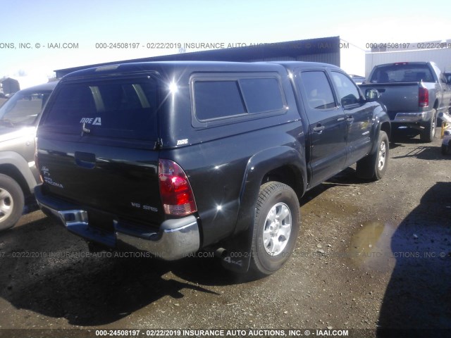 5TELU42N87Z369006 - 2007 TOYOTA TACOMA DOUBLE CAB 黑色 照片 4