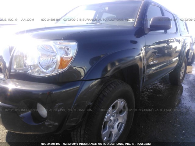 5TELU42N87Z369006 - 2007 TOYOTA TACOMA DOUBLE CAB 黑色 照片 6