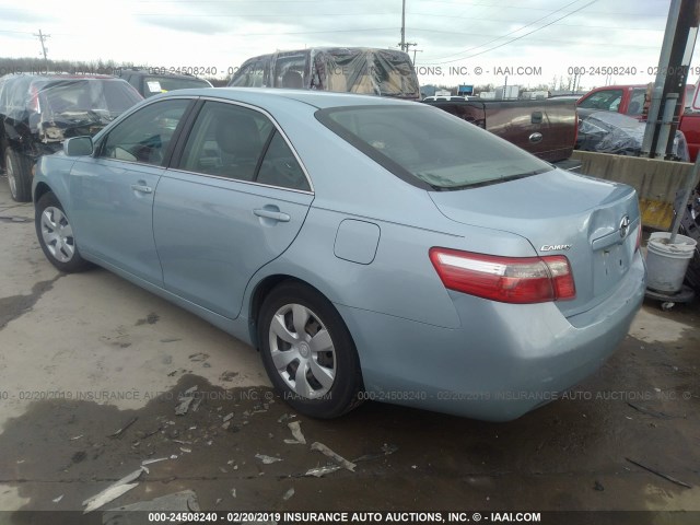 4T1BE46K27U710803 - 2007 TOYOTA CAMRY NEW GENERAT CE/LE/XLE/SE Light Blue photo 3