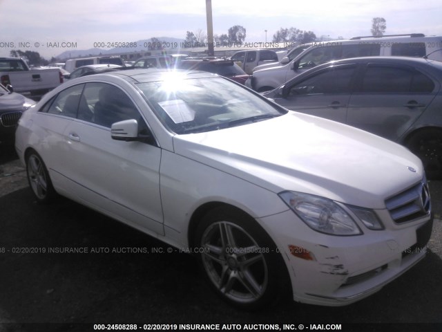 WDDKJ5KB2DF214756 - 2013 MERCEDES-BENZ E 350 WHITE photo 1