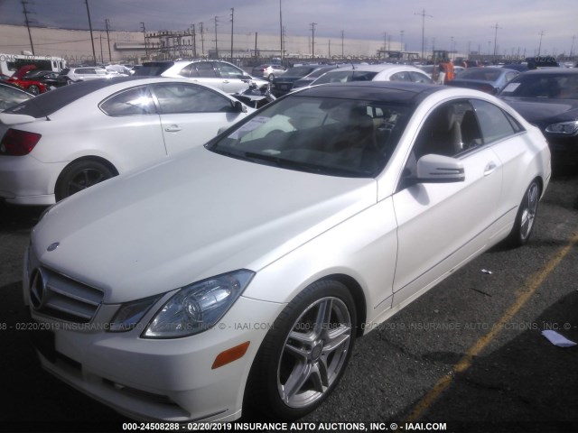 WDDKJ5KB2DF214756 - 2013 MERCEDES-BENZ E 350 WHITE photo 2