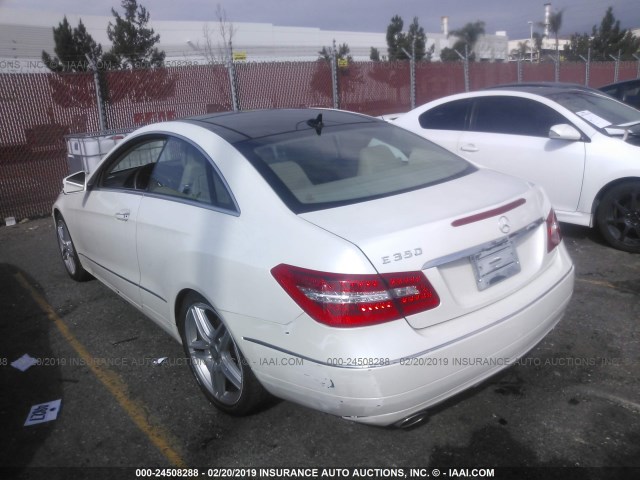 WDDKJ5KB2DF214756 - 2013 MERCEDES-BENZ E 350 WHITE photo 3