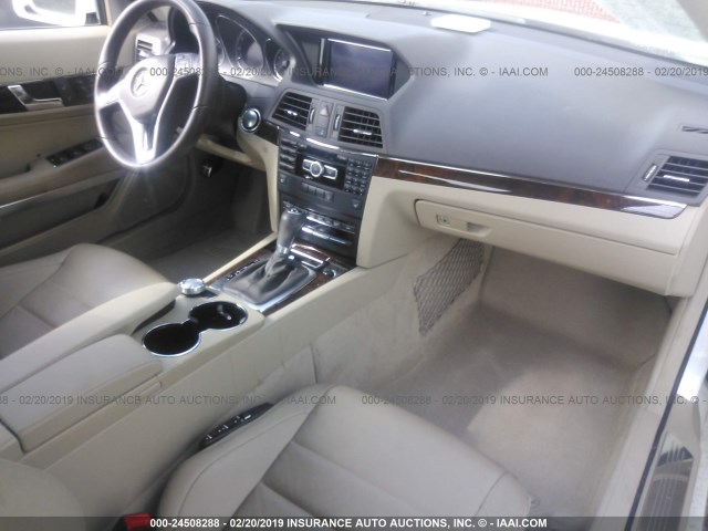 WDDKJ5KB2DF214756 - 2013 MERCEDES-BENZ E 350 WHITE photo 5