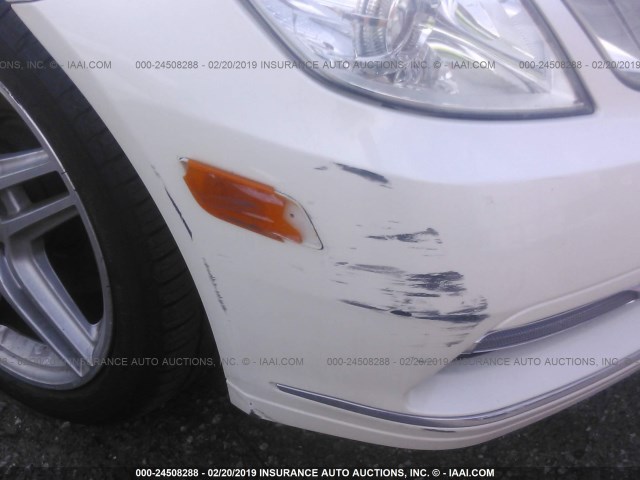 WDDKJ5KB2DF214756 - 2013 MERCEDES-BENZ E 350 WHITE photo 6