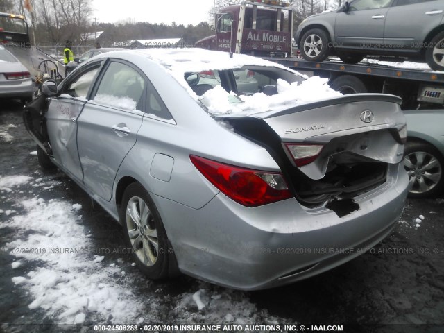 5NPEC4AC6DH671260 - 2013 HYUNDAI SONATA SE/LIMITED SILVER photo 3