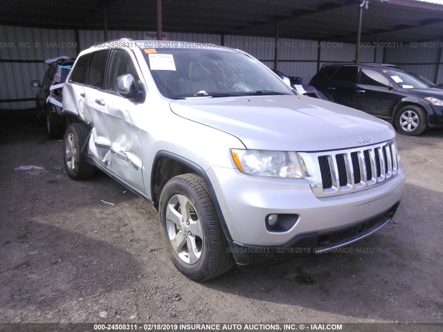 1J4RR6GT5BC628776 - 2011 JEEP GRAND CHEROKEE OVERLAND SILVER photo 1