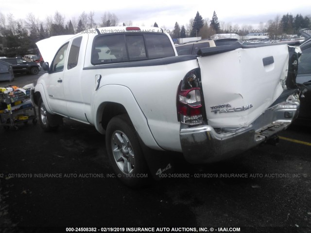 5TEUU42N17Z387481 - 2007 TOYOTA TACOMA ACCESS CAB თეთრი ფოტო 3