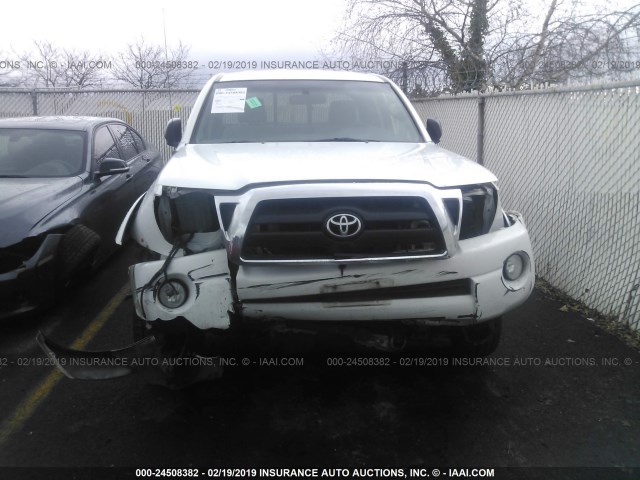 5TEUU42N17Z387481 - 2007 TOYOTA TACOMA ACCESS CAB თეთრი ფოტო 6