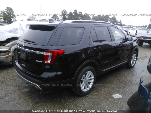 1FM5K7DH9GGB94372 - 2016 FORD EXPLORER XLT BLACK photo 4