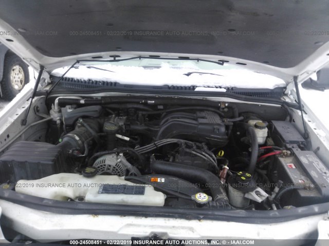 1FMEU73E46UA80877 - 2006 FORD EXPLORER XLT WHITE photo 10