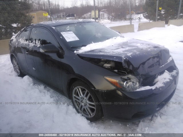 JTKDE167280233220 - 2008 TOYOTA SCION TC BLACK photo 1