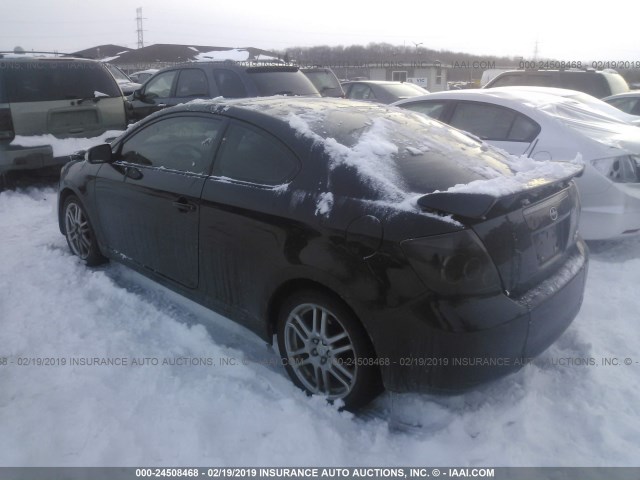 JTKDE167280233220 - 2008 TOYOTA SCION TC BLACK photo 3