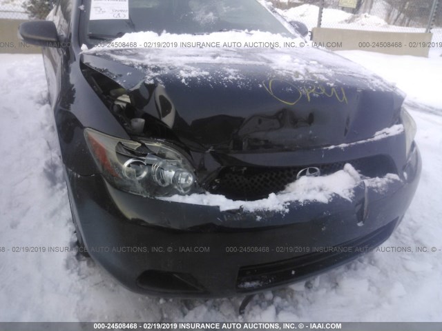 JTKDE167280233220 - 2008 TOYOTA SCION TC BLACK photo 6