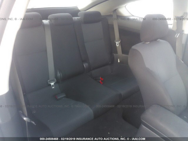 JTKDE167280233220 - 2008 TOYOTA SCION TC BLACK photo 8